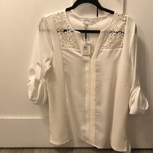 Calvin Klein ivory shirt New with tags